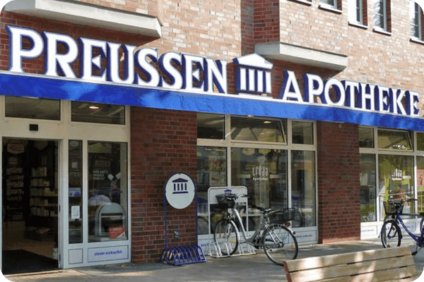 Aussenansicht der Preussen Apotheke